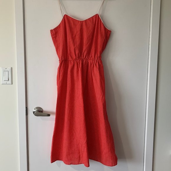 Vintage red polka dot summer sundress - Picture 1 of 3